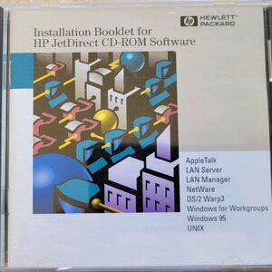 Vintage - HP Installation Booklet for HP JetDirect Software 2 CDs, 1996